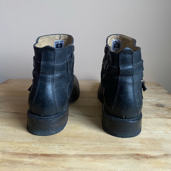 Frye Jayden Cross Strap Leather Boots - Picture 3 of 12